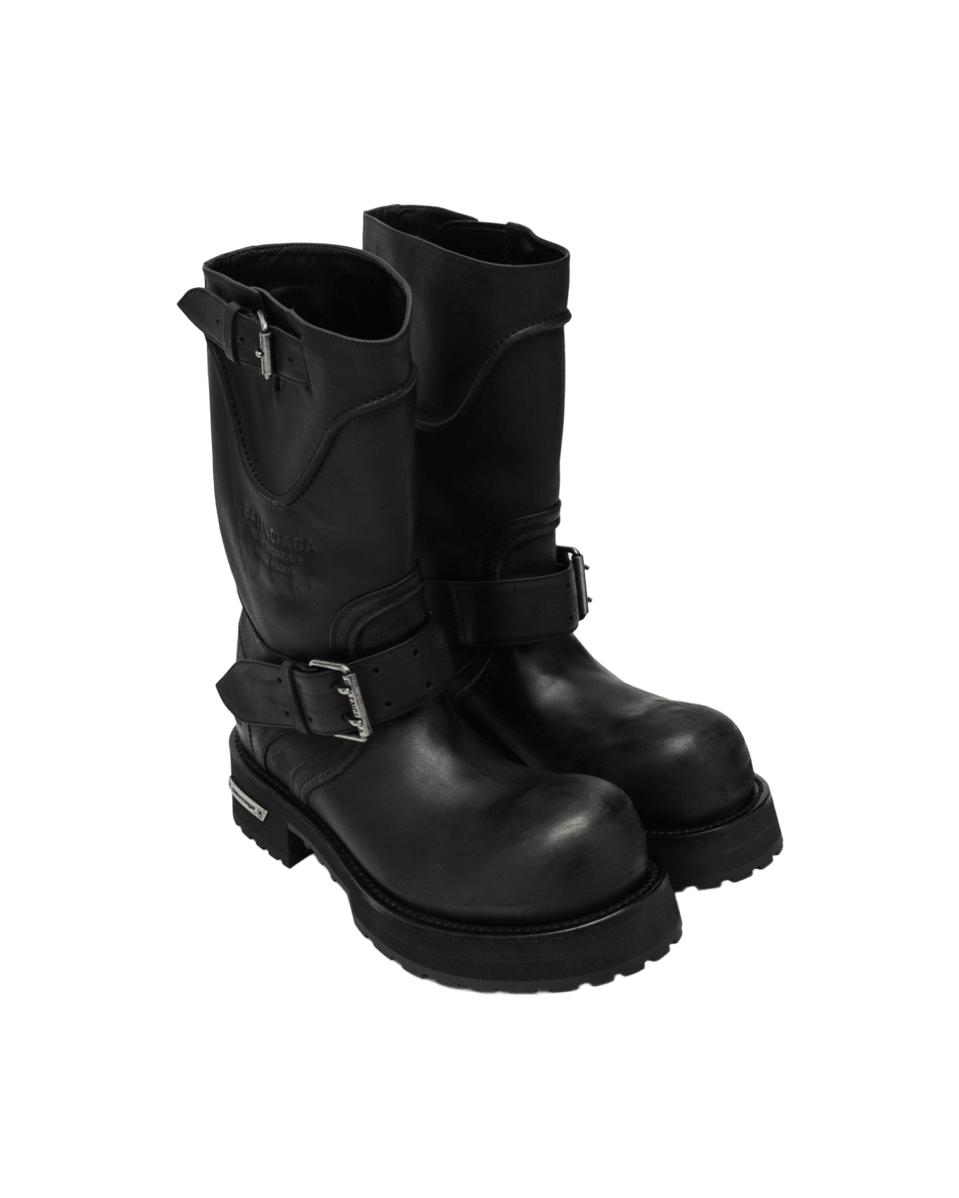 Balenciaga Black Venom Calfskin Boots Glam Steals