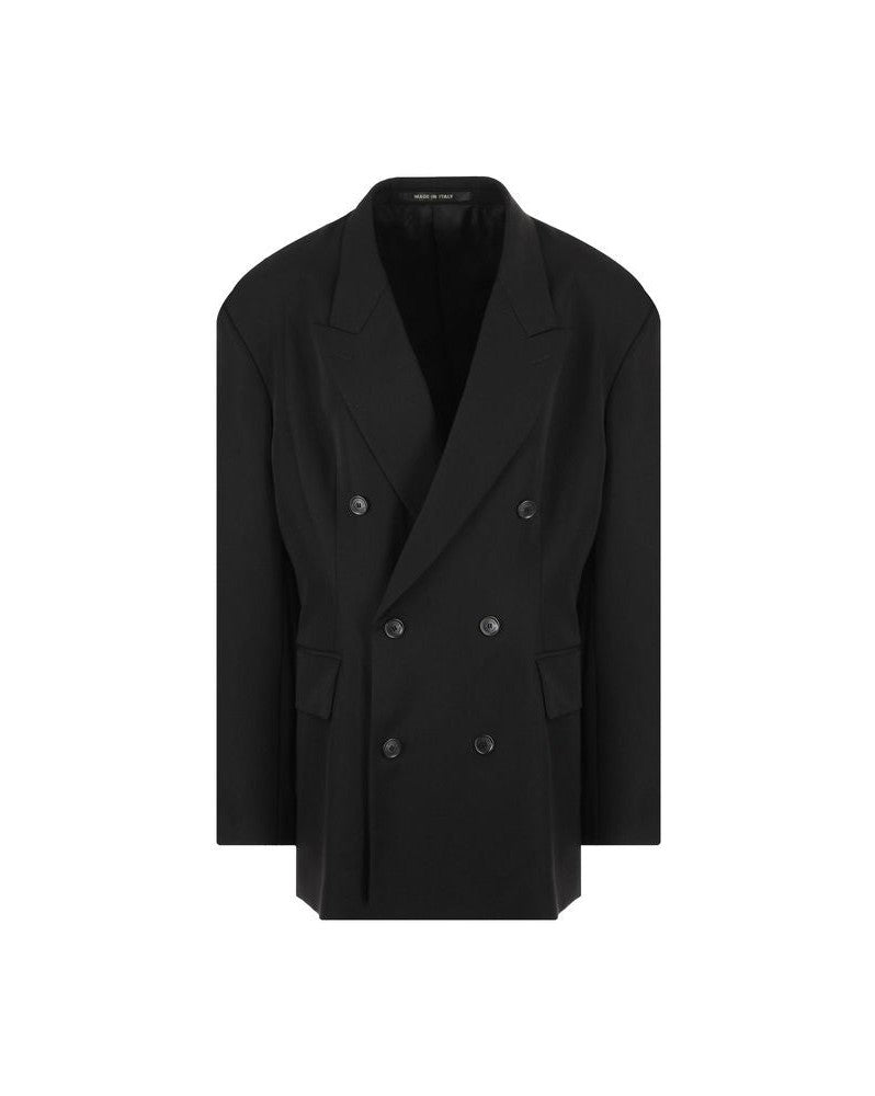 Balenciaga Black Wool Coat Glam Steals