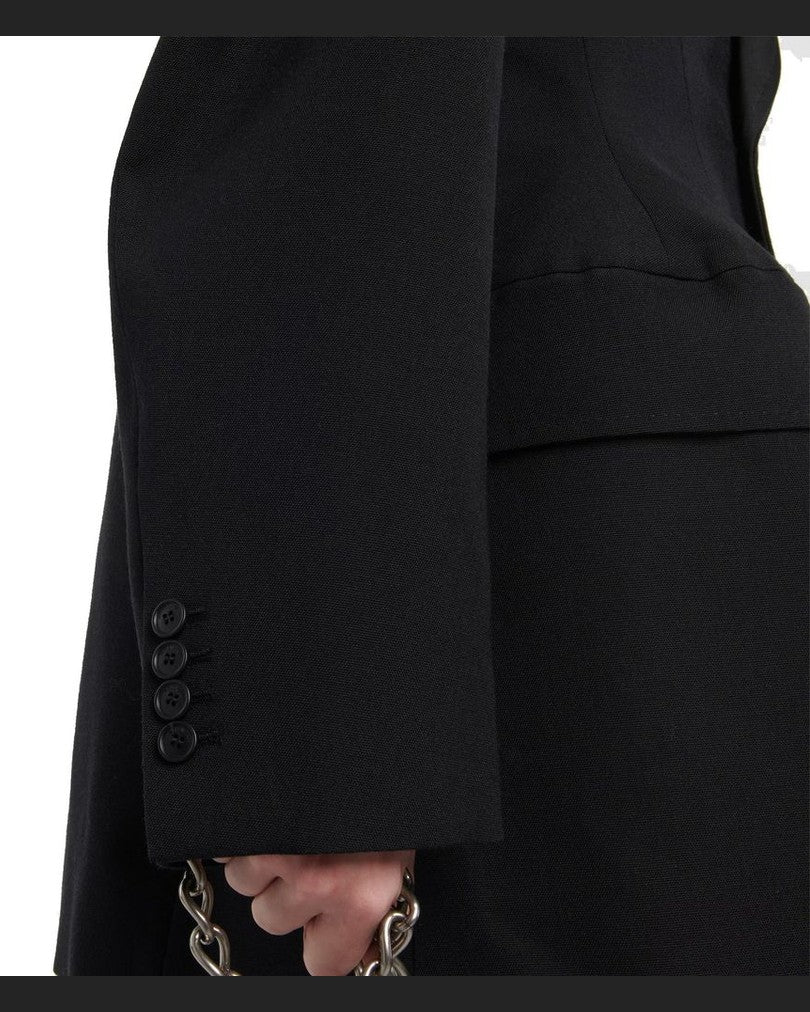 Balenciaga Black Wool Coat Glam Steals