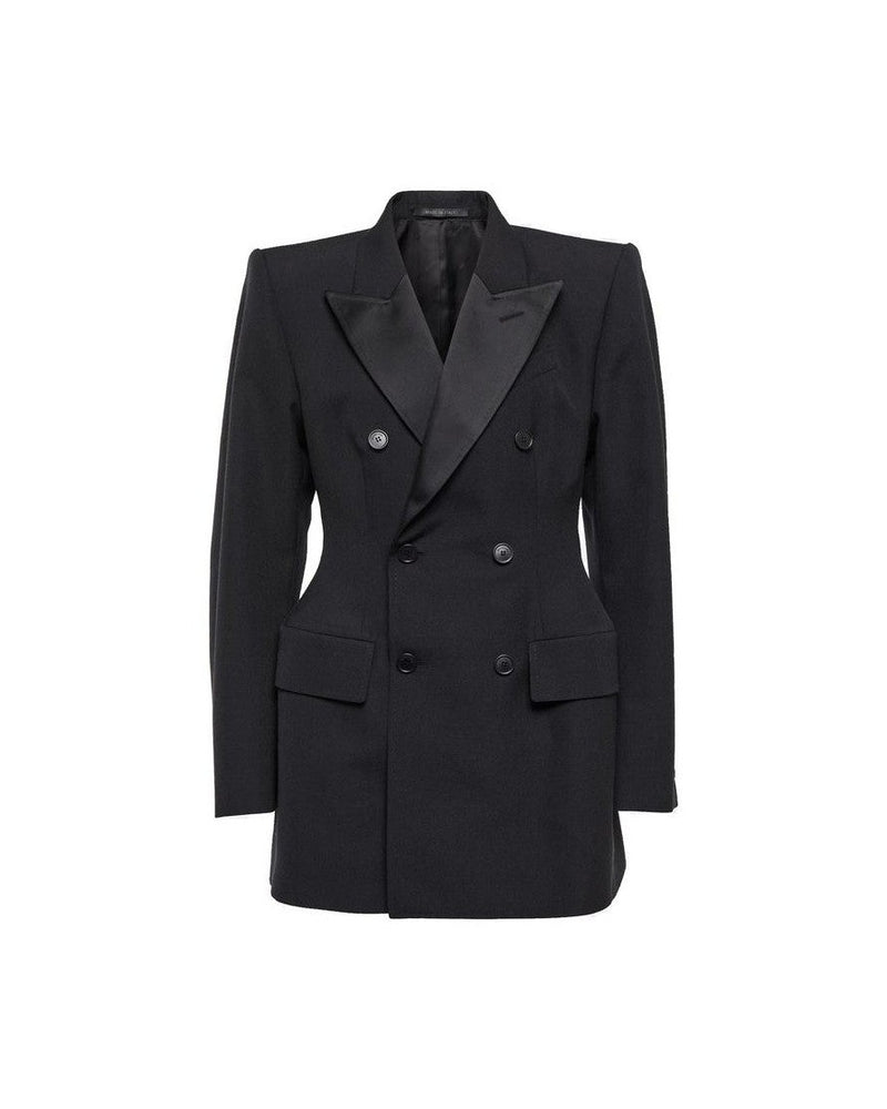 Balenciaga Black Wool Coat Glam Steals