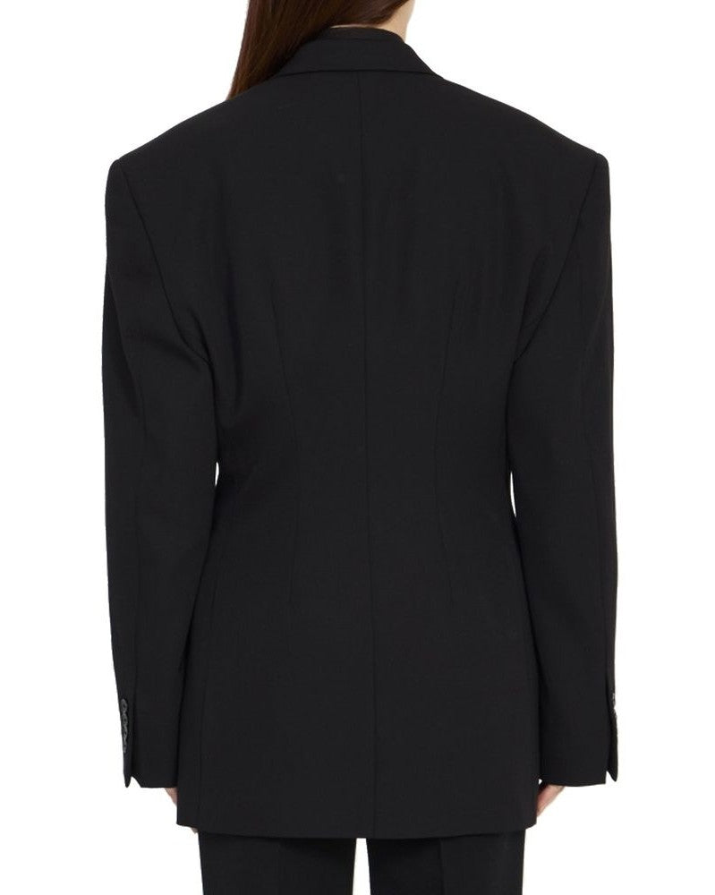Balenciaga Black Wool Coat Glam Steals