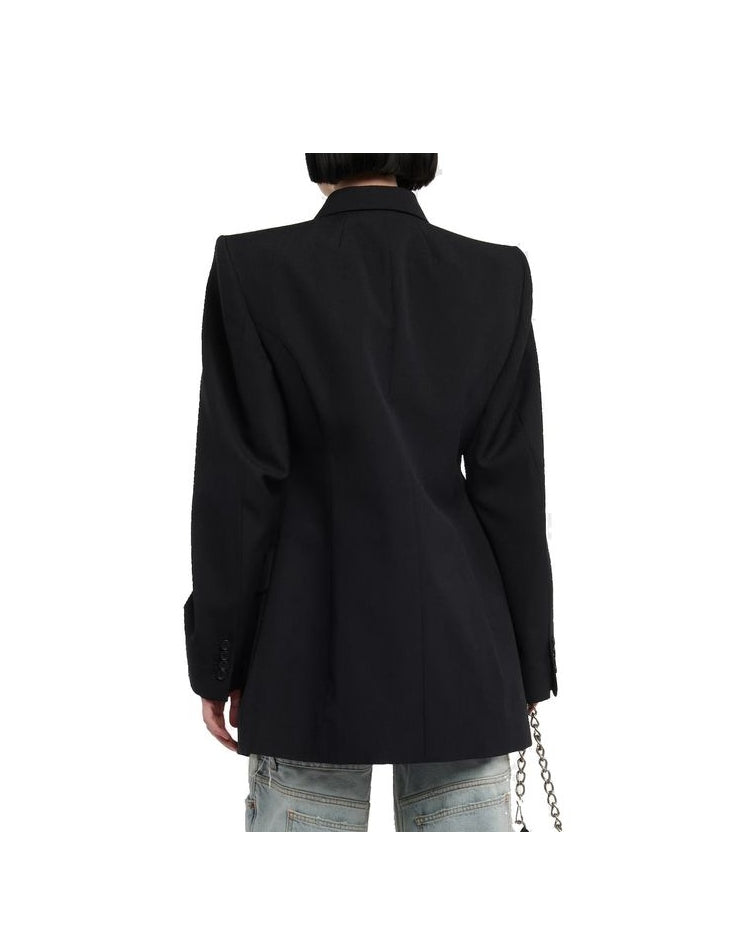 Balenciaga Black Wool Coat Glam Steals