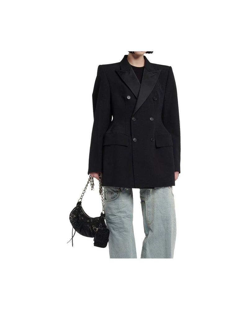 Balenciaga Black Wool Coat Glam Steals