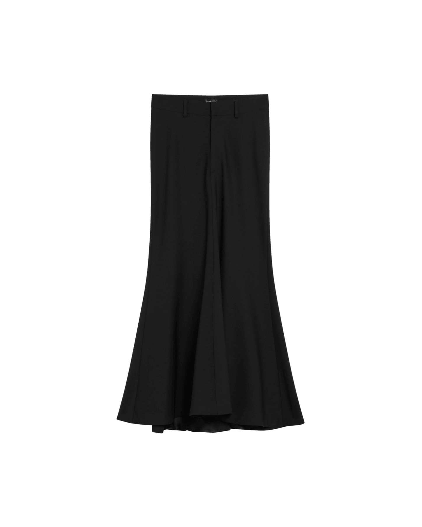 Balenciaga Black Long Wool Skirt Glam Steals