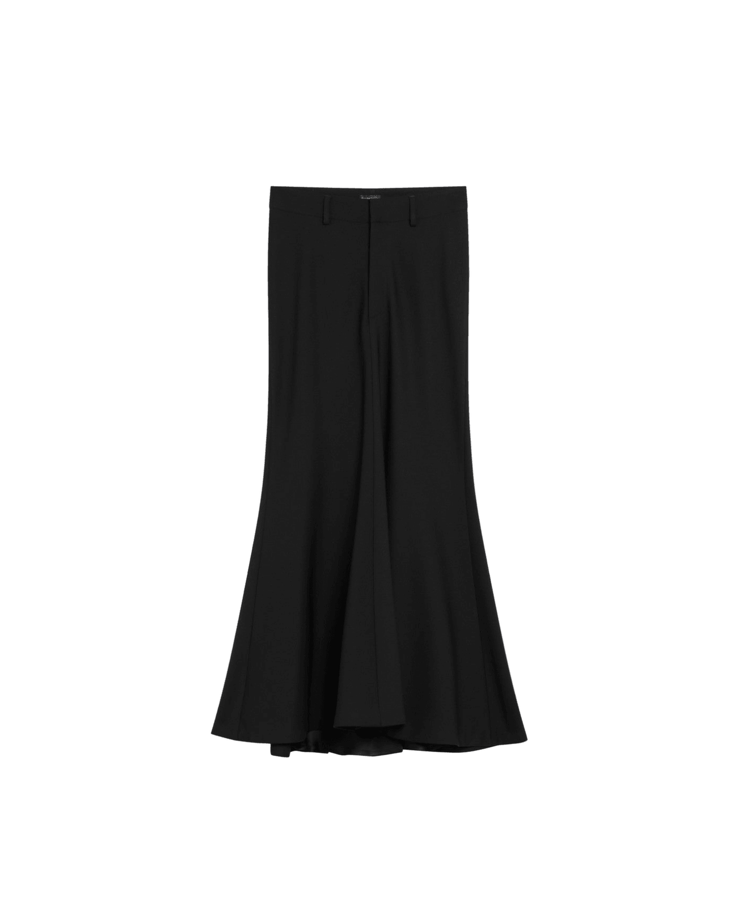 Balenciaga Black long wool skirt Glam Steals