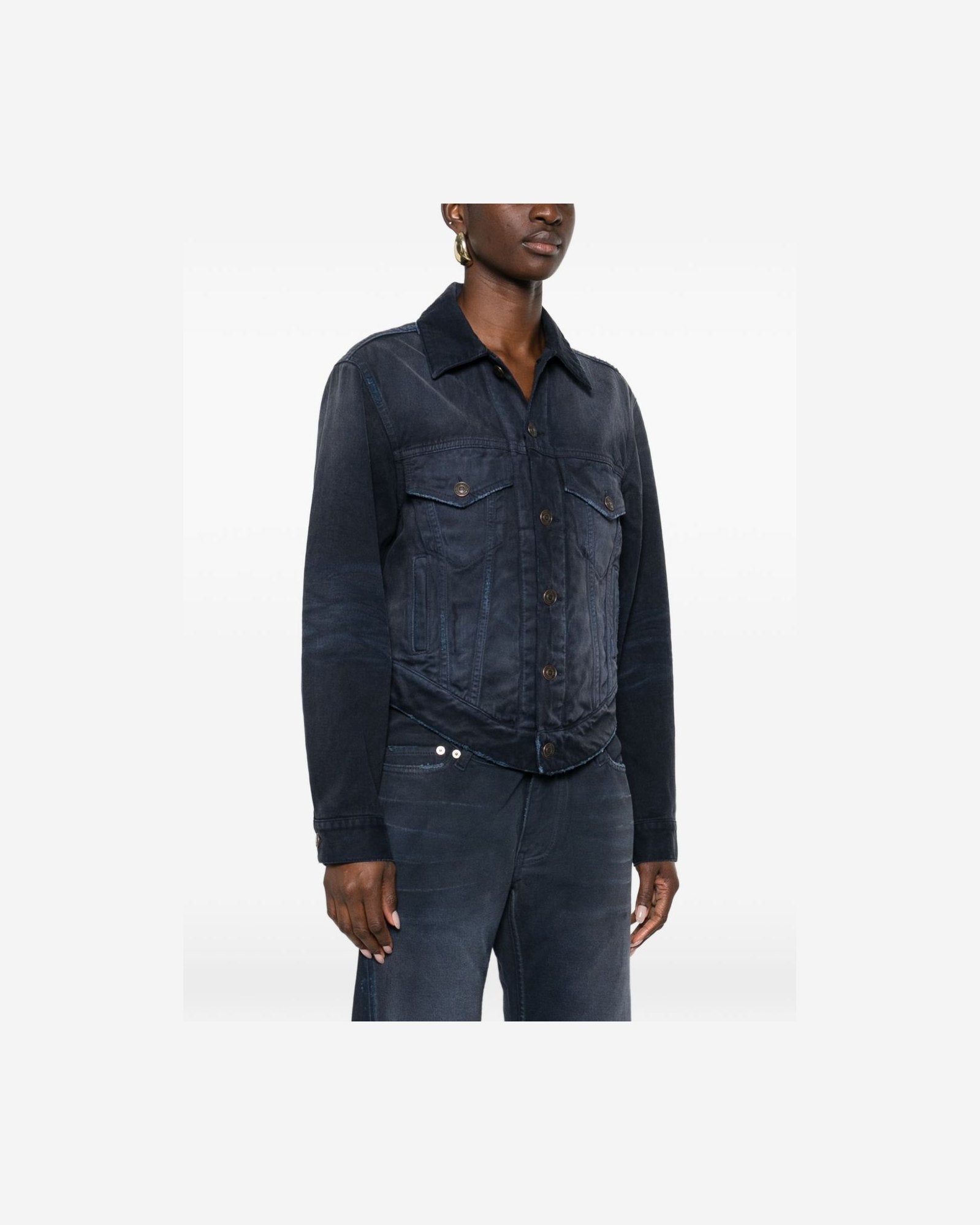 Balenciaga Blue Coat Coats & Jackets