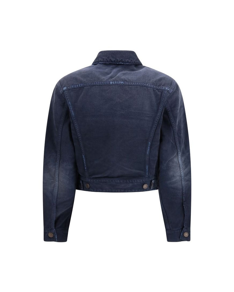 Balenciaga Blue Cotton Denim Jacket 