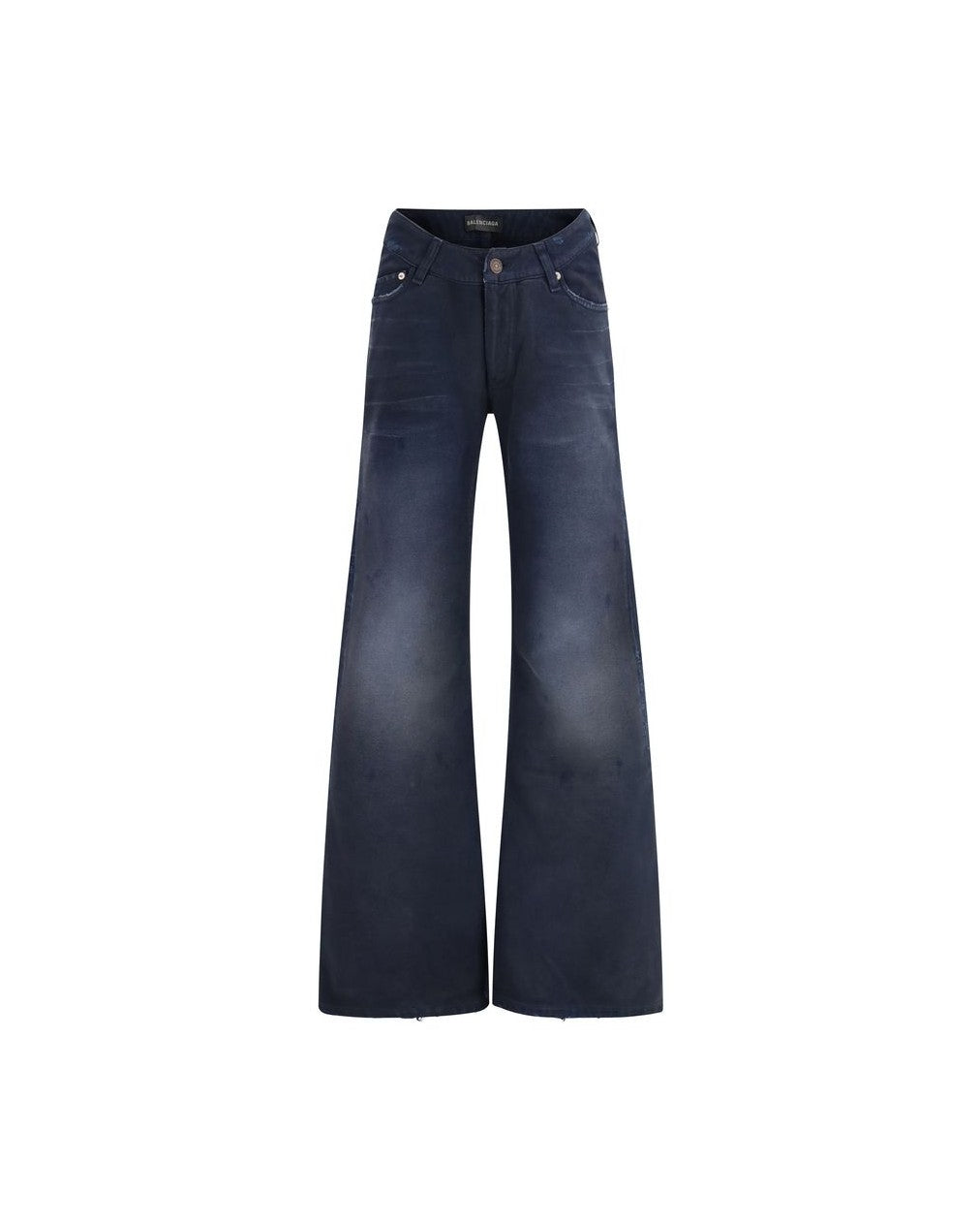 Balenciaga Blue Cotton Flared Jeans