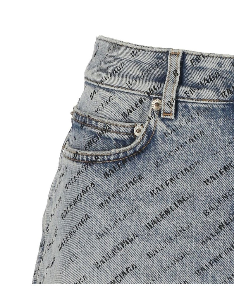Balenciaga Blue Denim Skirt Glam Steals