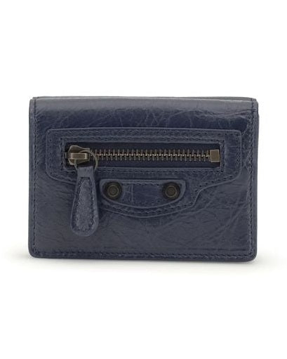 Balenciaga Blue Lamb Ovis Aries Wallet 