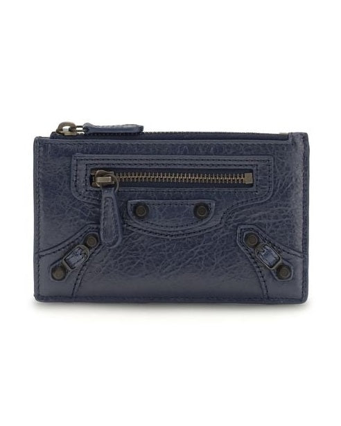 Balenciaga Blue Lamb Ovis Aries Wallet 