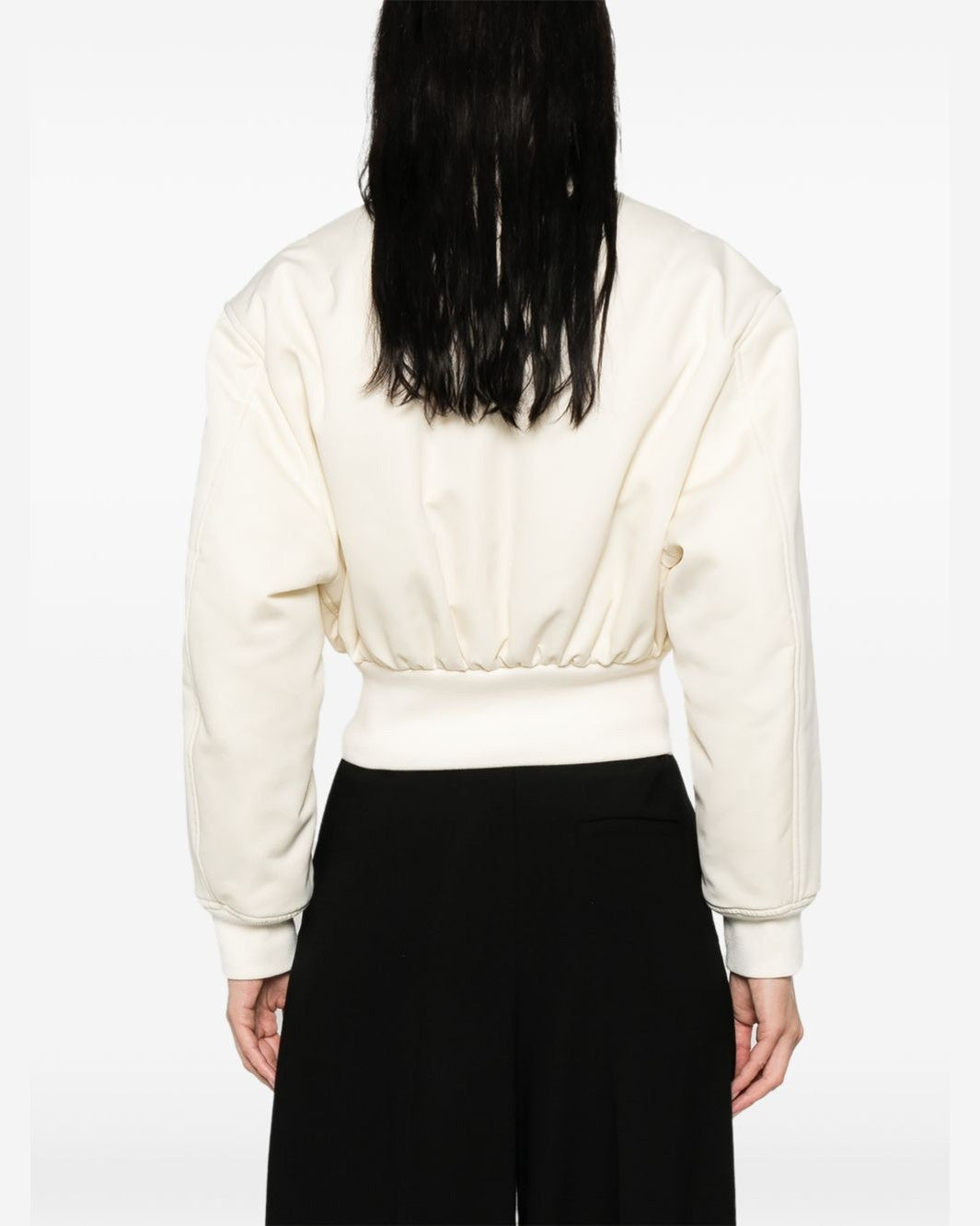 Balenciaga Cropped Bomber Jacket Glam Steals