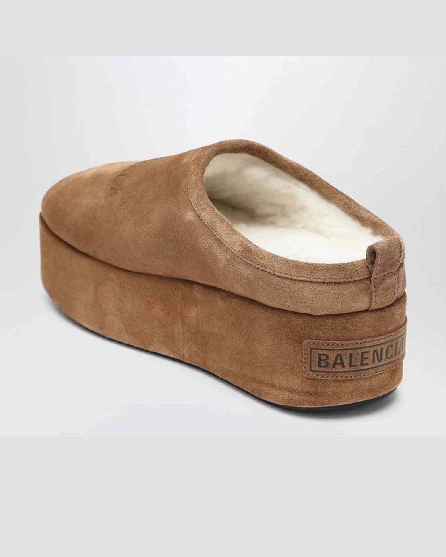 Balenciaga Brown Alaska Soft Platform Clogs Glam Steals