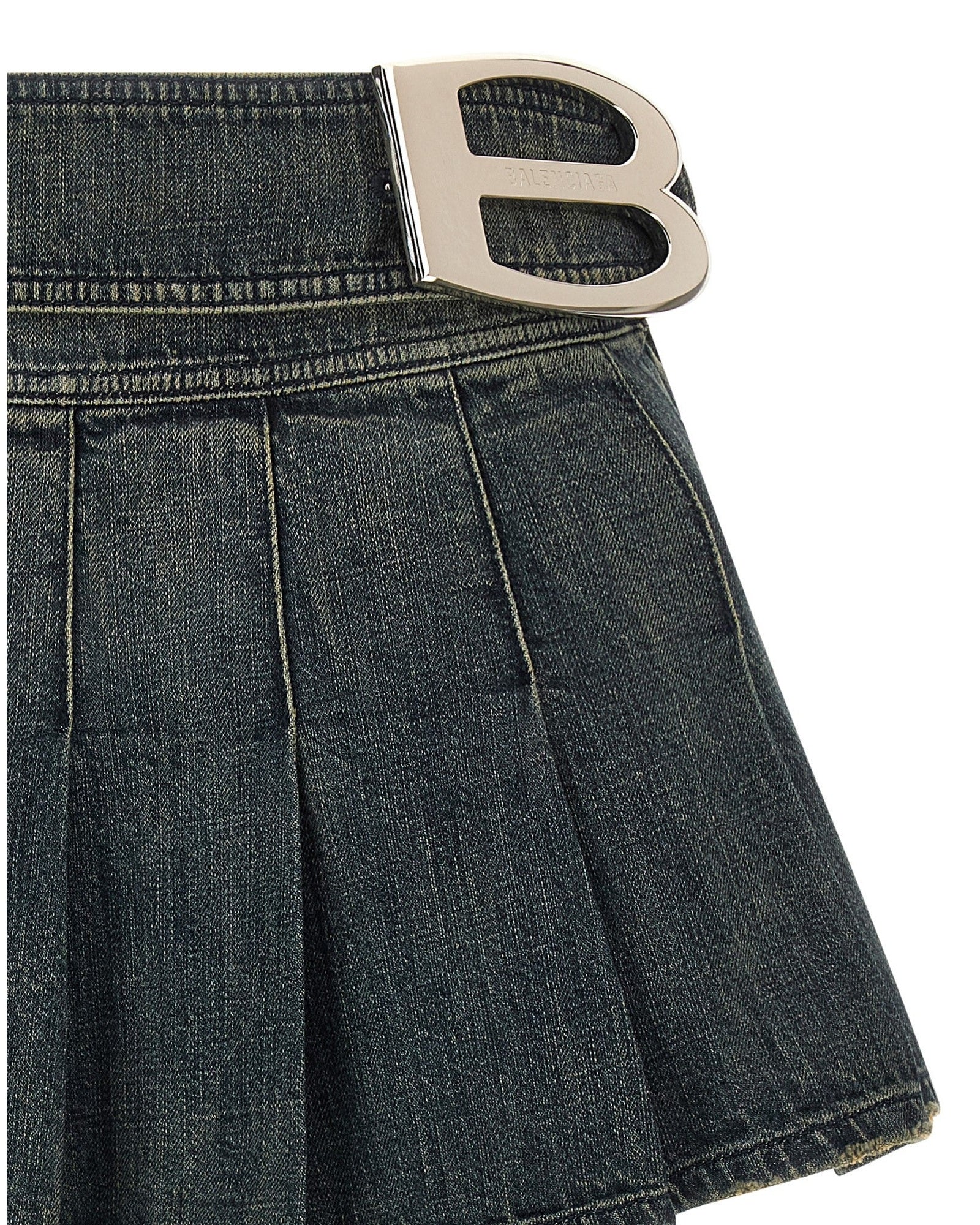 Balenciaga Buckle Pleated Skirt Glam Steals