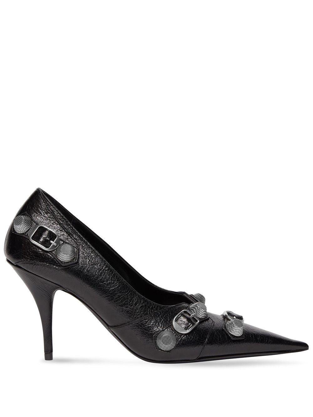 Balenciaga Cagole 90mm Cracked Heel Pumps Glam Steals