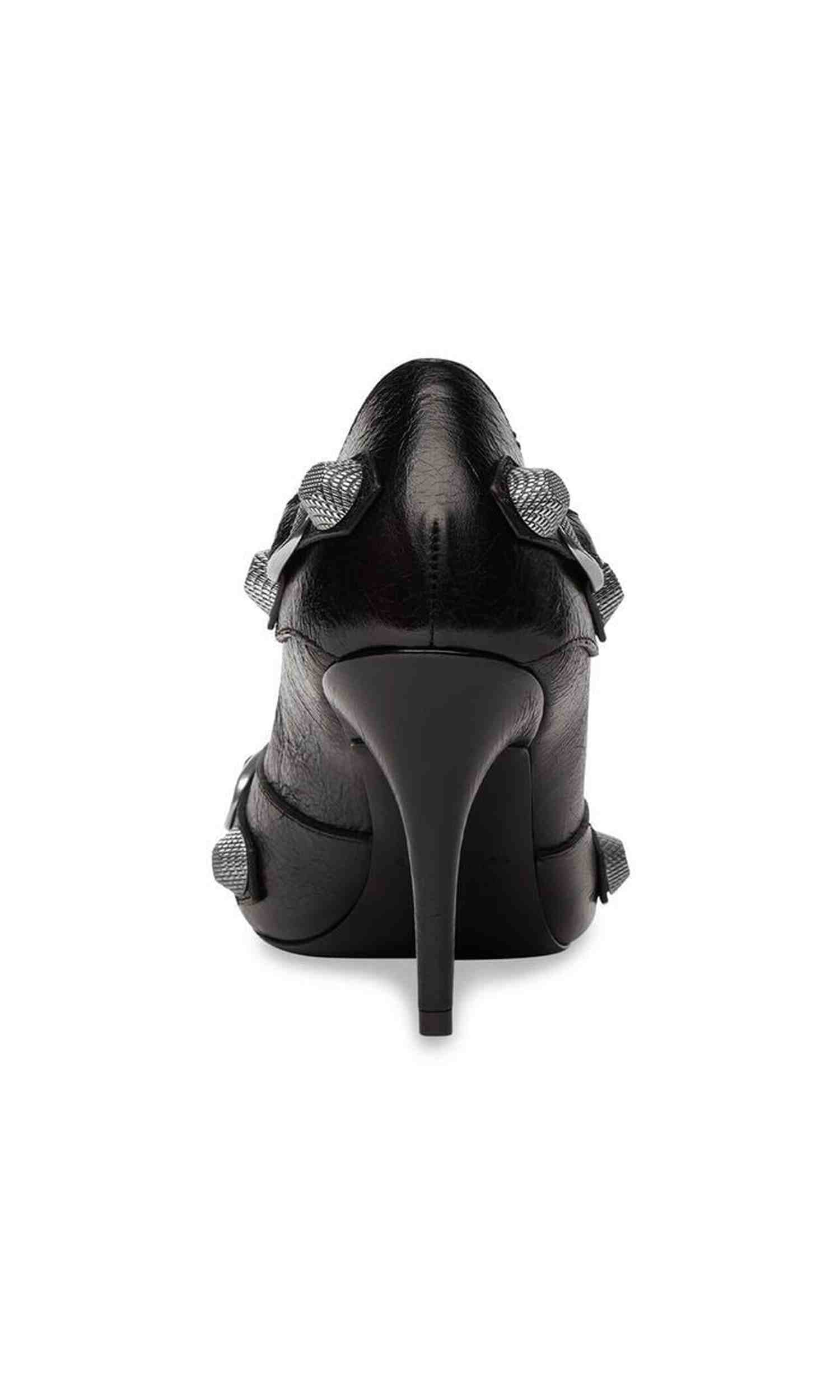 Balenciaga Cagole 90mm Cracked Heel Pumps Glam Steals