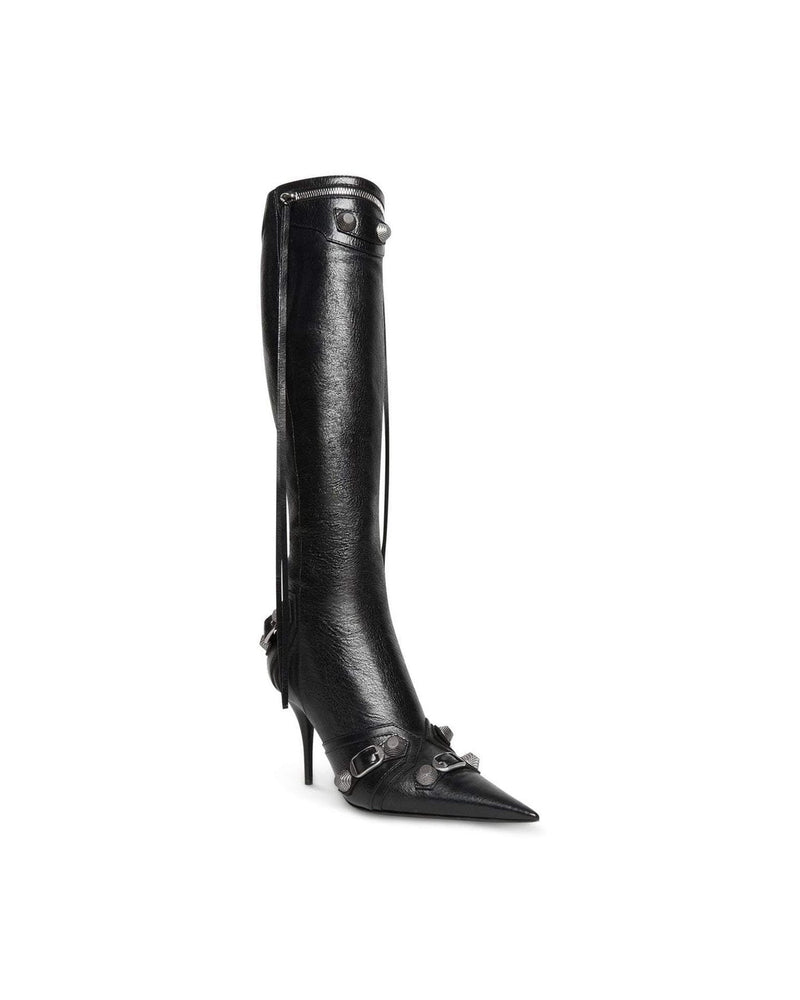 Balenciaga Cagole 90mm Knee High Boots Glam Steals