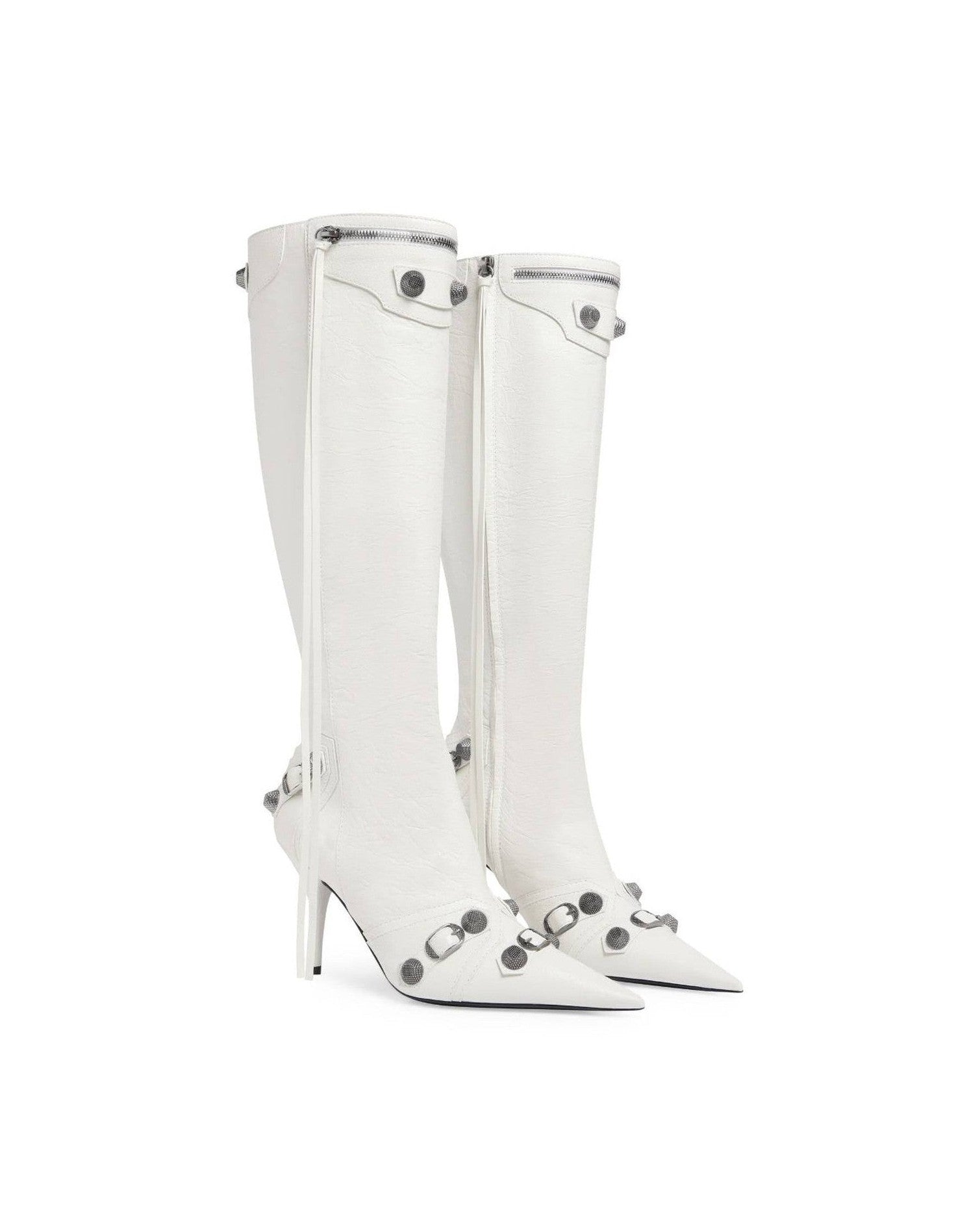 Balenciaga Cagole 90mm Knee High Boots Glam Steals