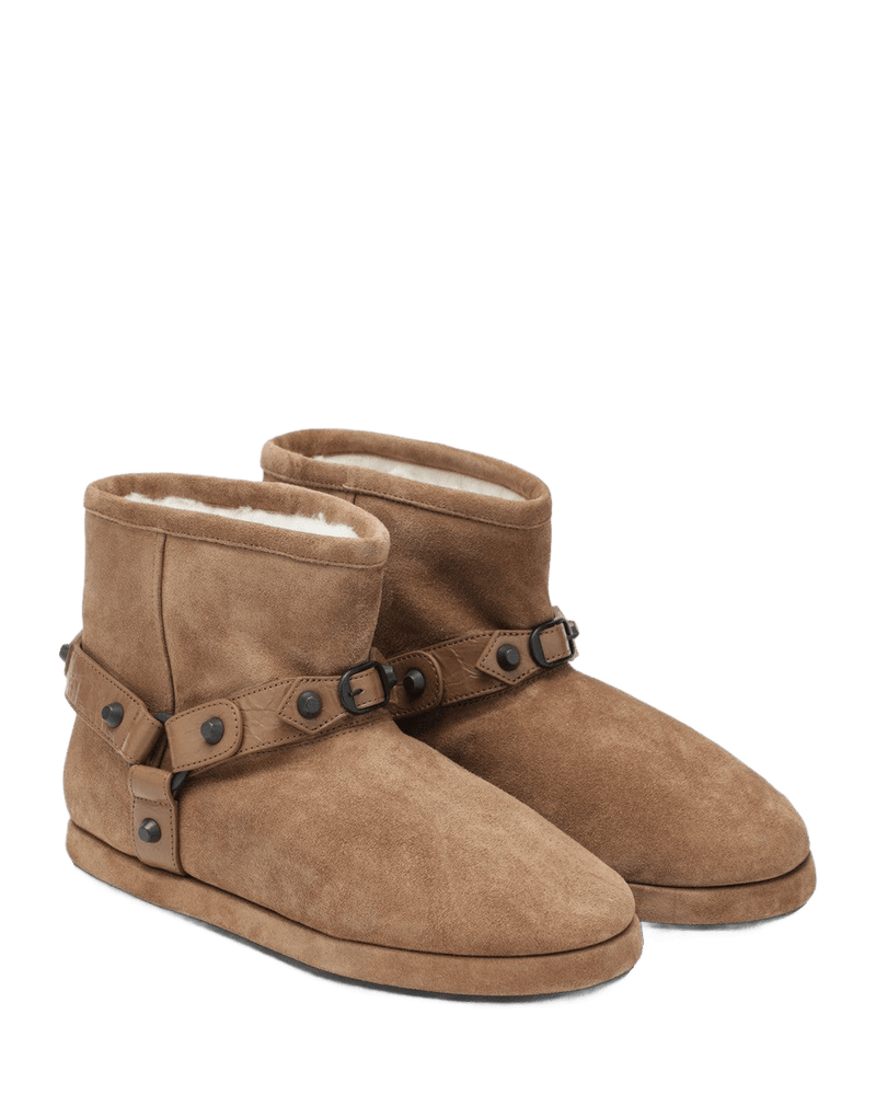 Balenciaga Camel Alaska Soft Ankle Boots Glam Steals