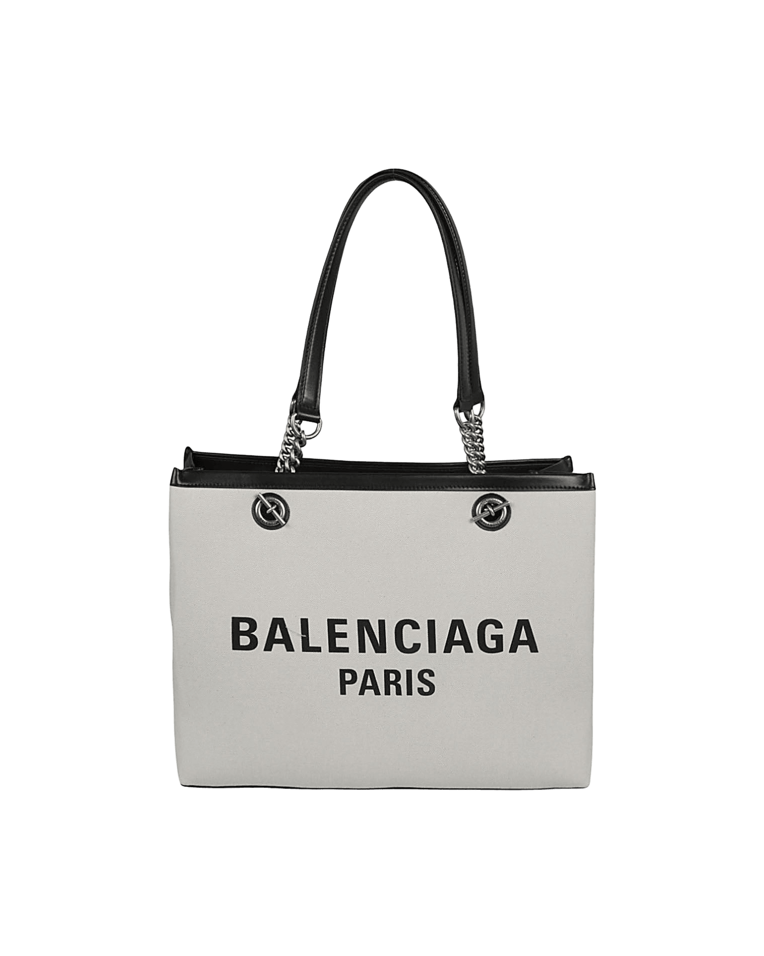 Balenciaga Canvas Logo Print Tote Bag Glam Steals
