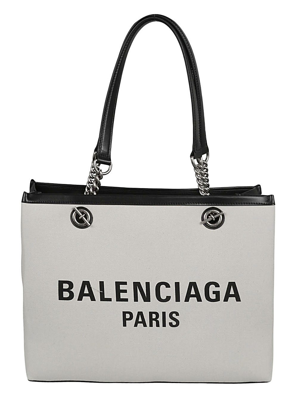Balenciaga Canvas Logo Print Tote Bag Glam Steals