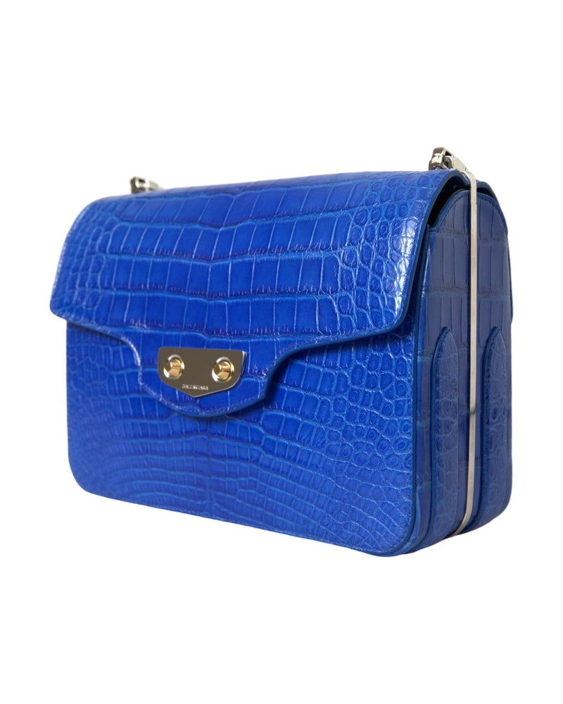 Balenciaga Chic Alligator Skin Chain Shoulder Bag Glam Steals