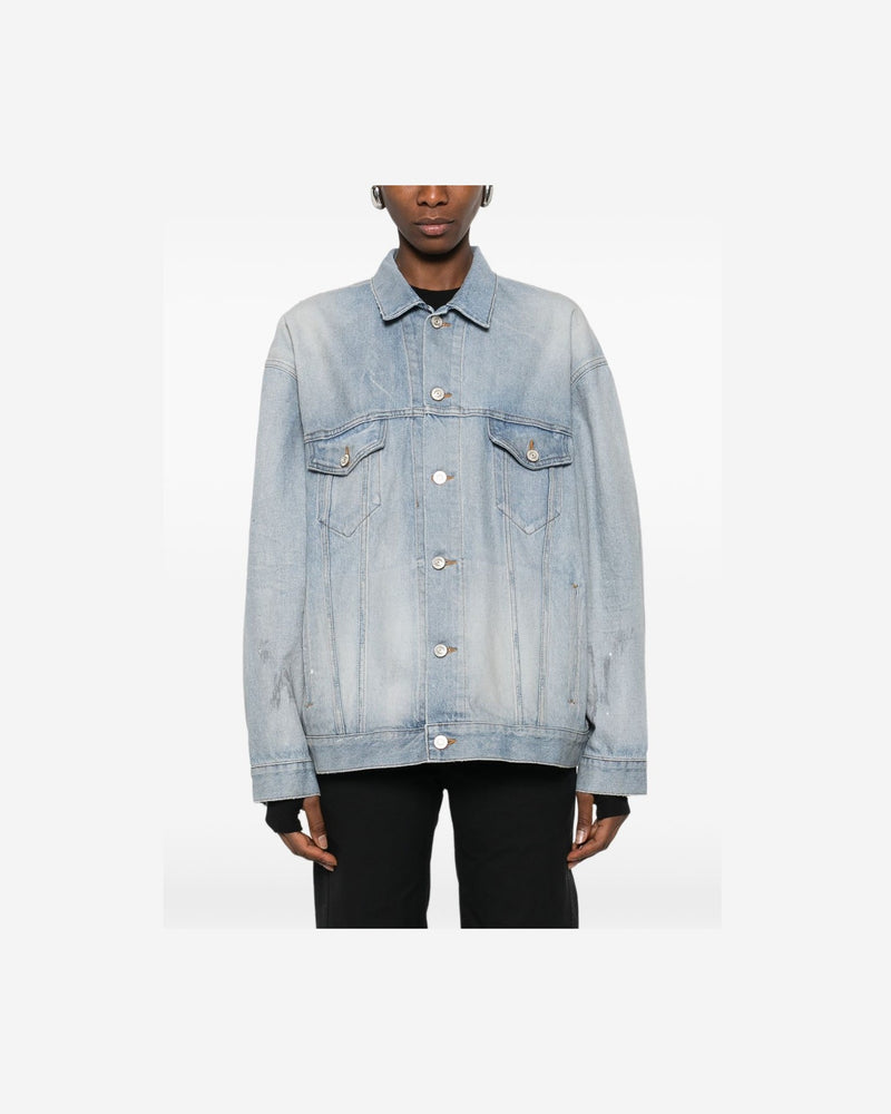 Balenciaga Clear Blue Jacket Glam Steals