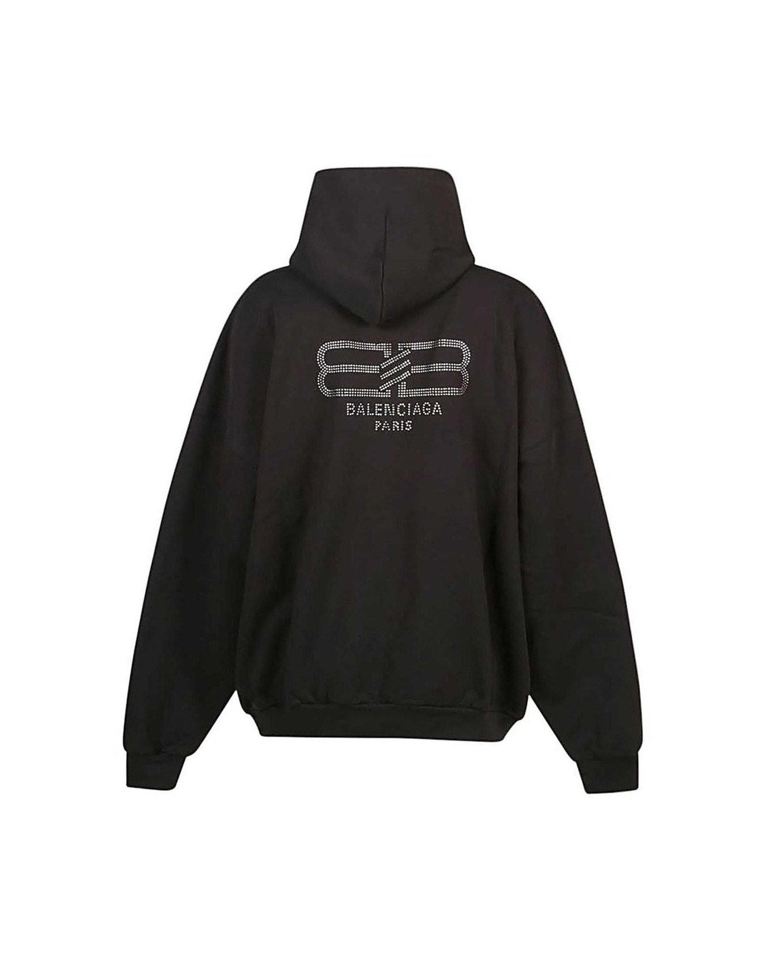 Balenciaga Cotton Bb Strass Hoodie Glam Steals