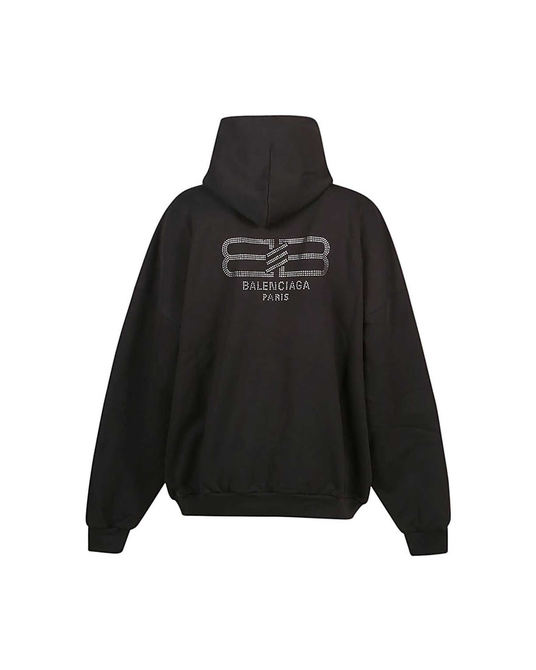 Balenciaga Cotton Bb Strass Hoodie Glam Steals