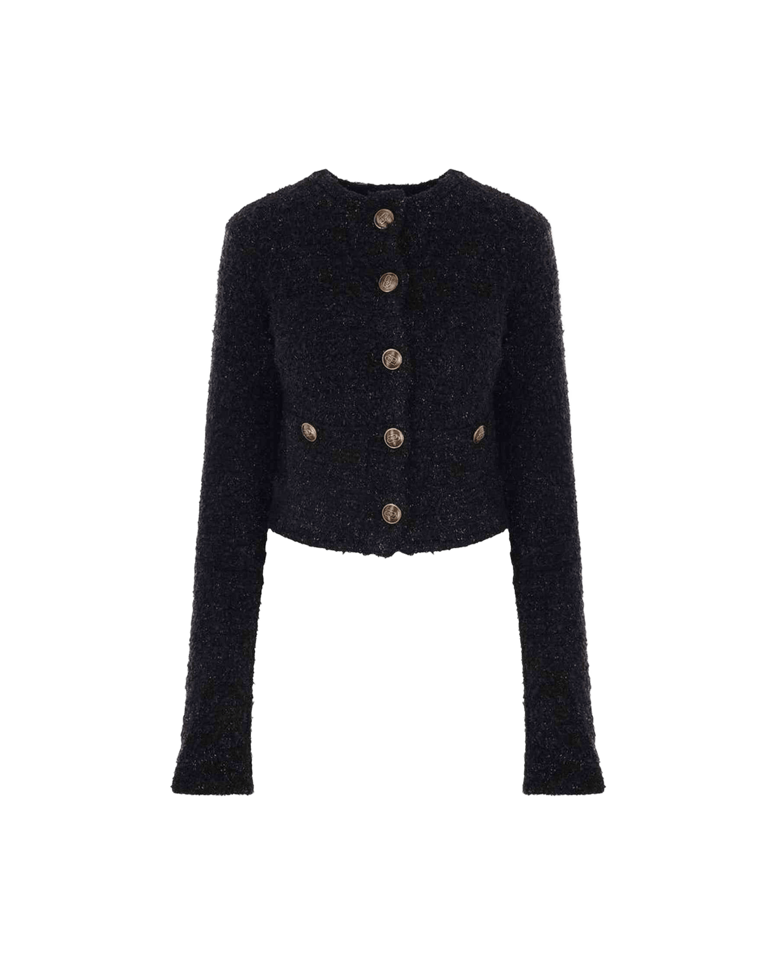 Balenciaga Crop Bouclé Cardigan Glam Steals