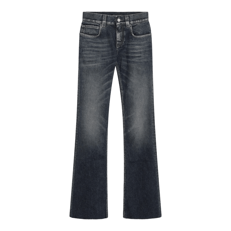 Balenciaga Dark Blue Bootcut Slim Fit Jeans Glam Steals