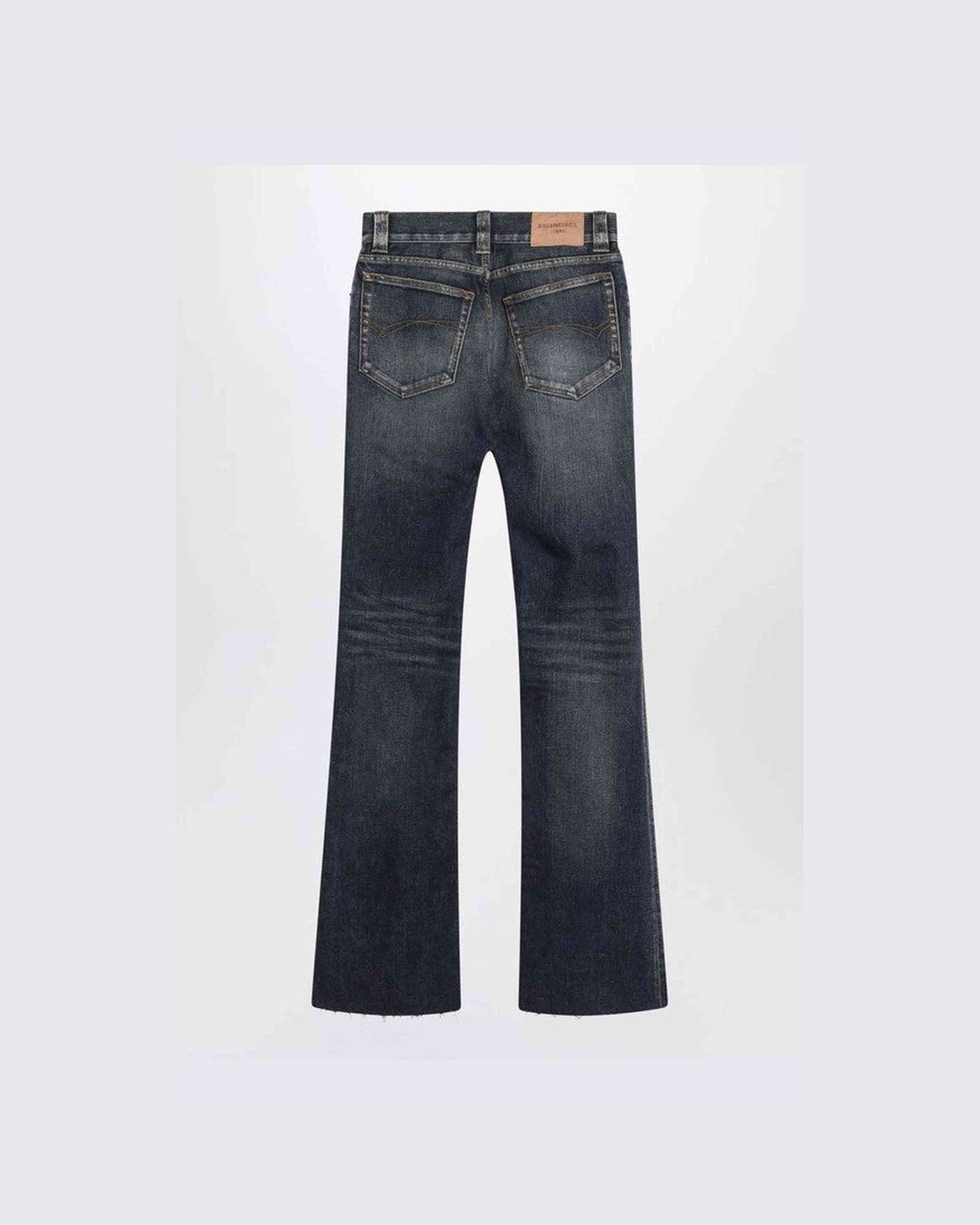 Balenciaga Dark Blue Bootcut Slim Fit Jeans Glam Steals