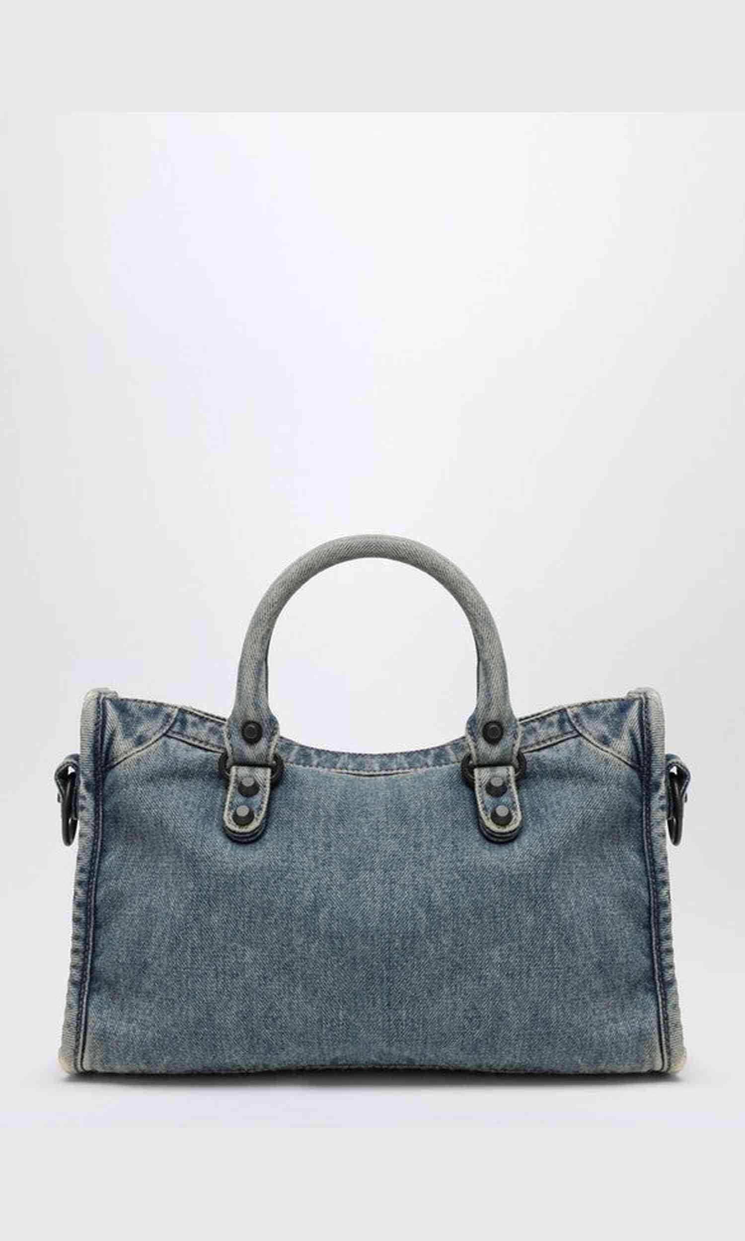 Balenciaga Denim Borsa Le City Piccola Glam Steals
