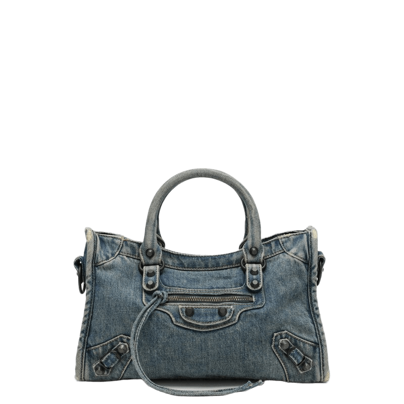 Balenciaga Denim Borsa Le City Piccola Glam Steals