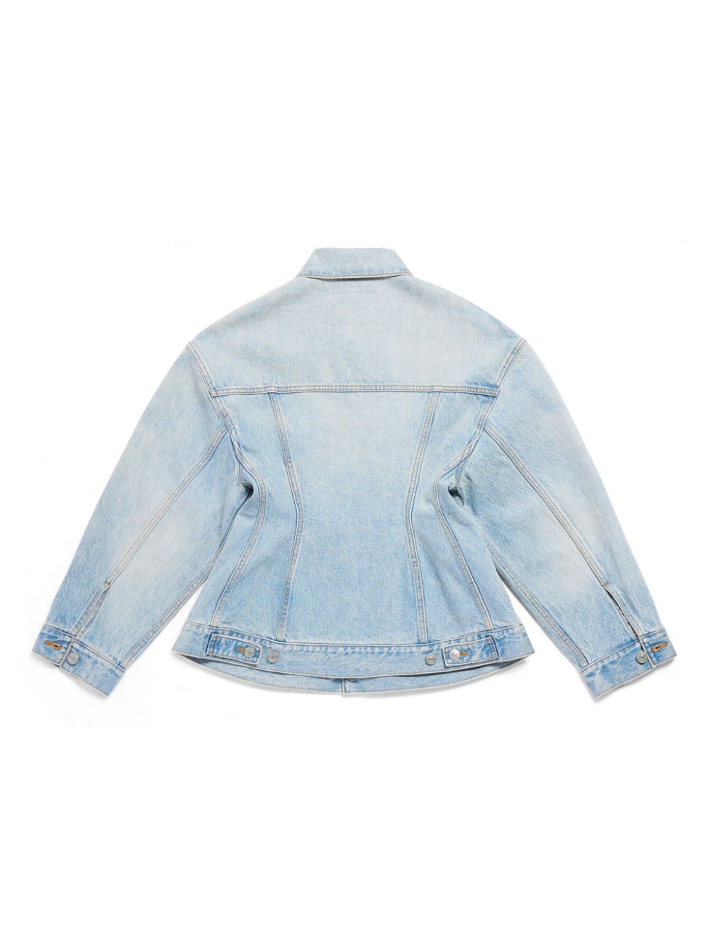 Balenciaga Denim Hourglass Silhouette Jacket Glam Steals
