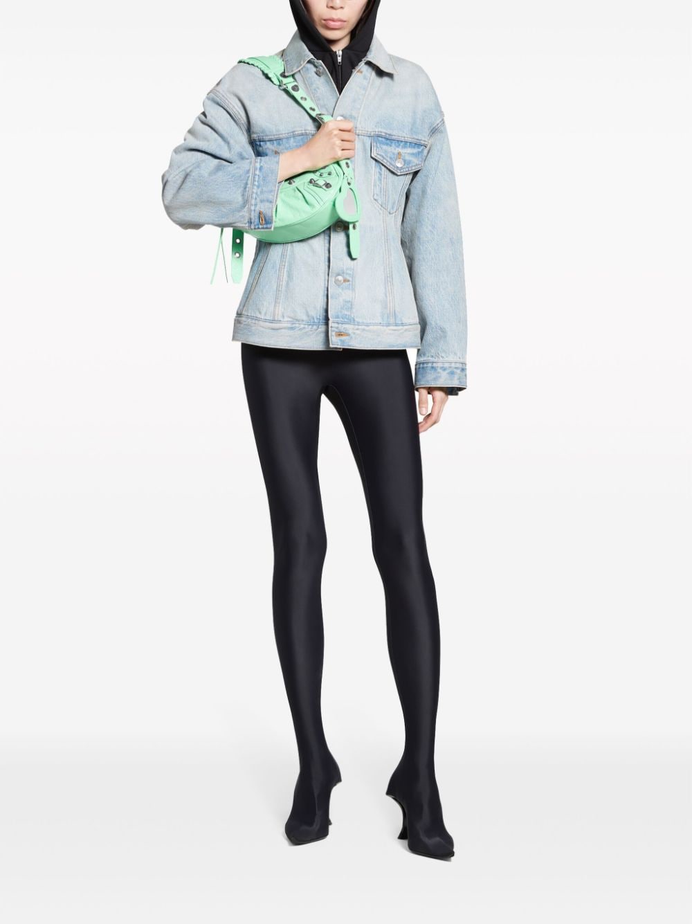 Balenciaga Denim Hourglass Silhouette Jacket Glam Steals