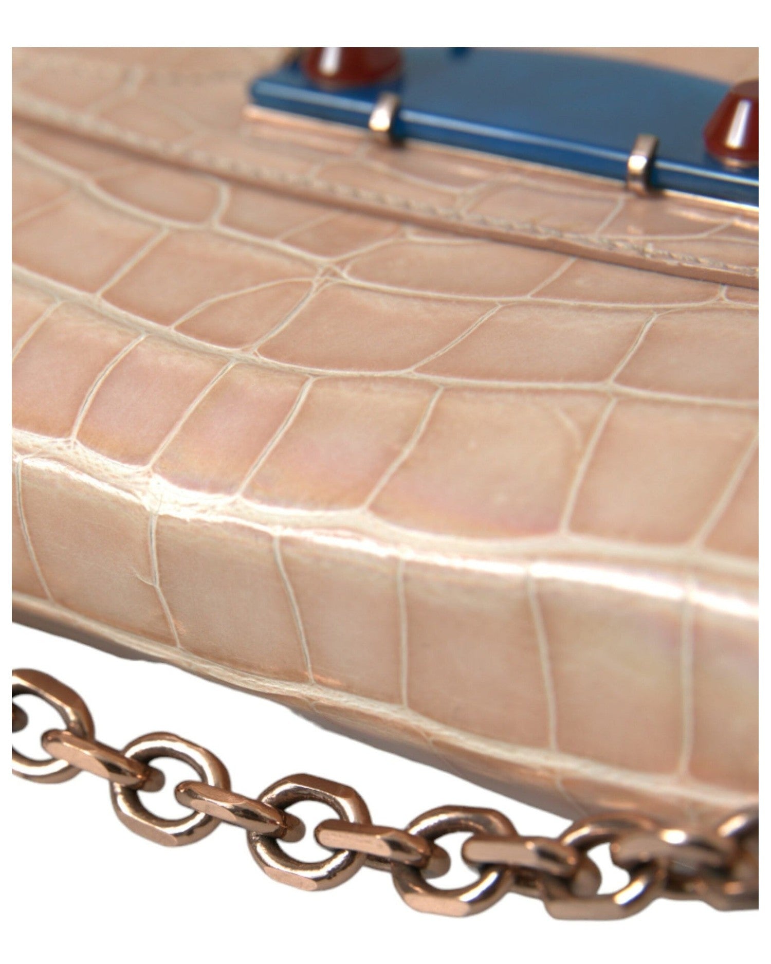 Balenciaga Elegant Mini Chain Clutch For Evening Beige Elegance Glam Steals
