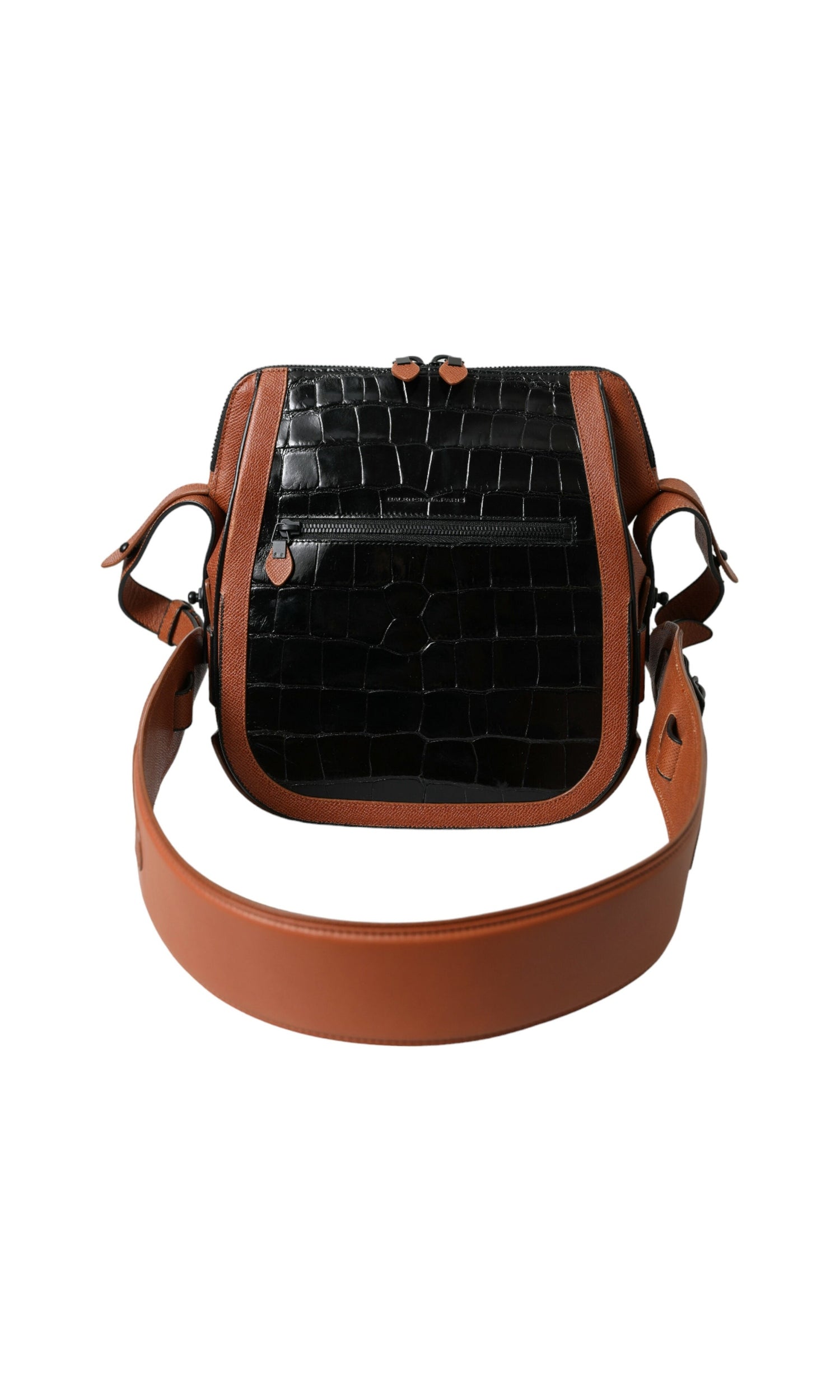 Balenciaga Elegant Crocodile Leather Crossbody Bag Glam Steals