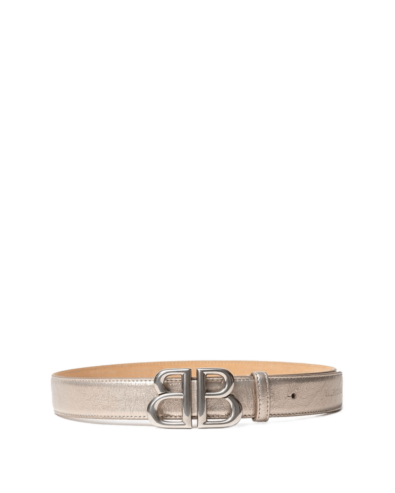 Balenciaga Gold Leather Regular Belt Glam Steals