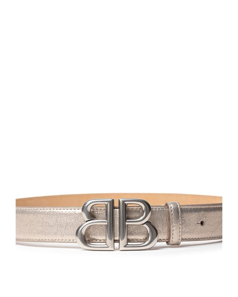 Balenciaga Gold Leather Regular Belt Glam Steals