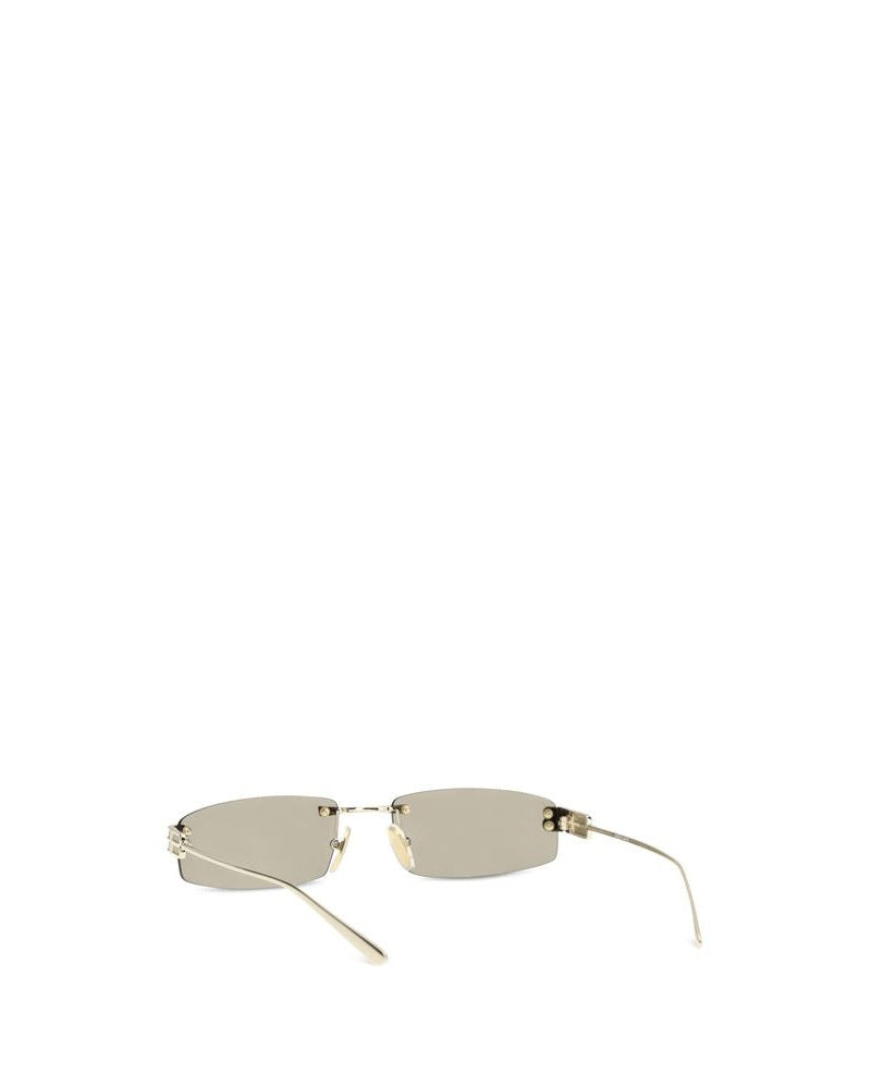 Balenciaga Gold Metal Sunglasses 