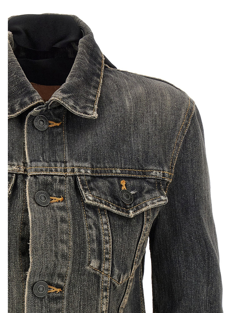 Balenciaga Lace Up Denim Jacket Glam Steals