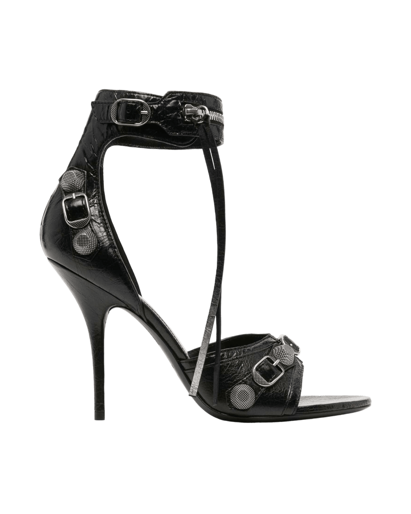 Balenciaga Leather Cagole 110mm Sandals Glam Steals