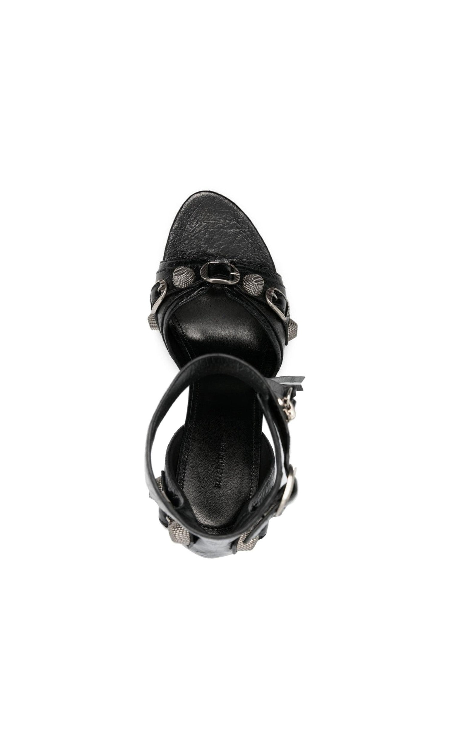 Balenciaga Leather Cagole 110mm Sandals Glam Steals