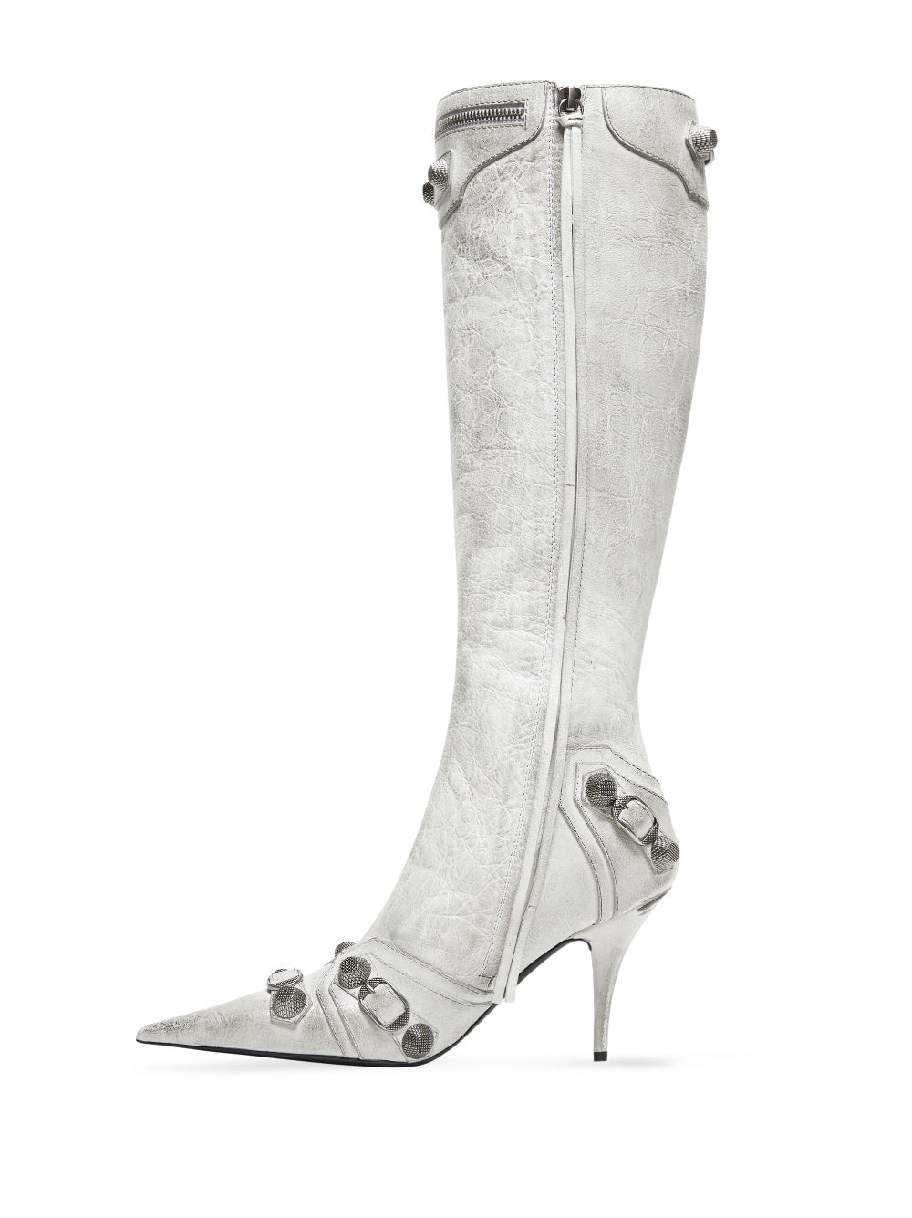 Balenciaga Leather Cagole Boots Glam Steals