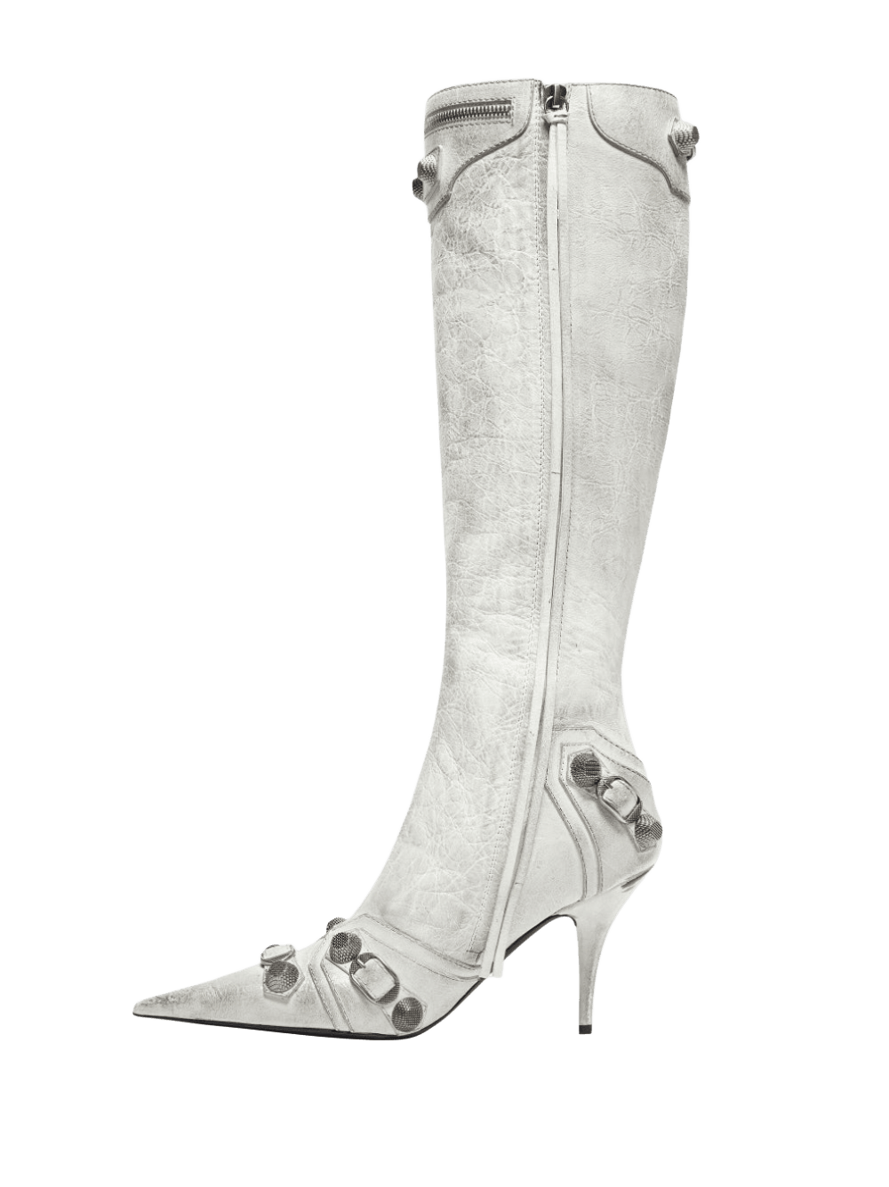 Balenciaga Leather Cagole Boots Glam Steals