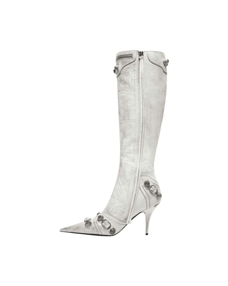 Balenciaga Leather Cagole Boots Glam Steals