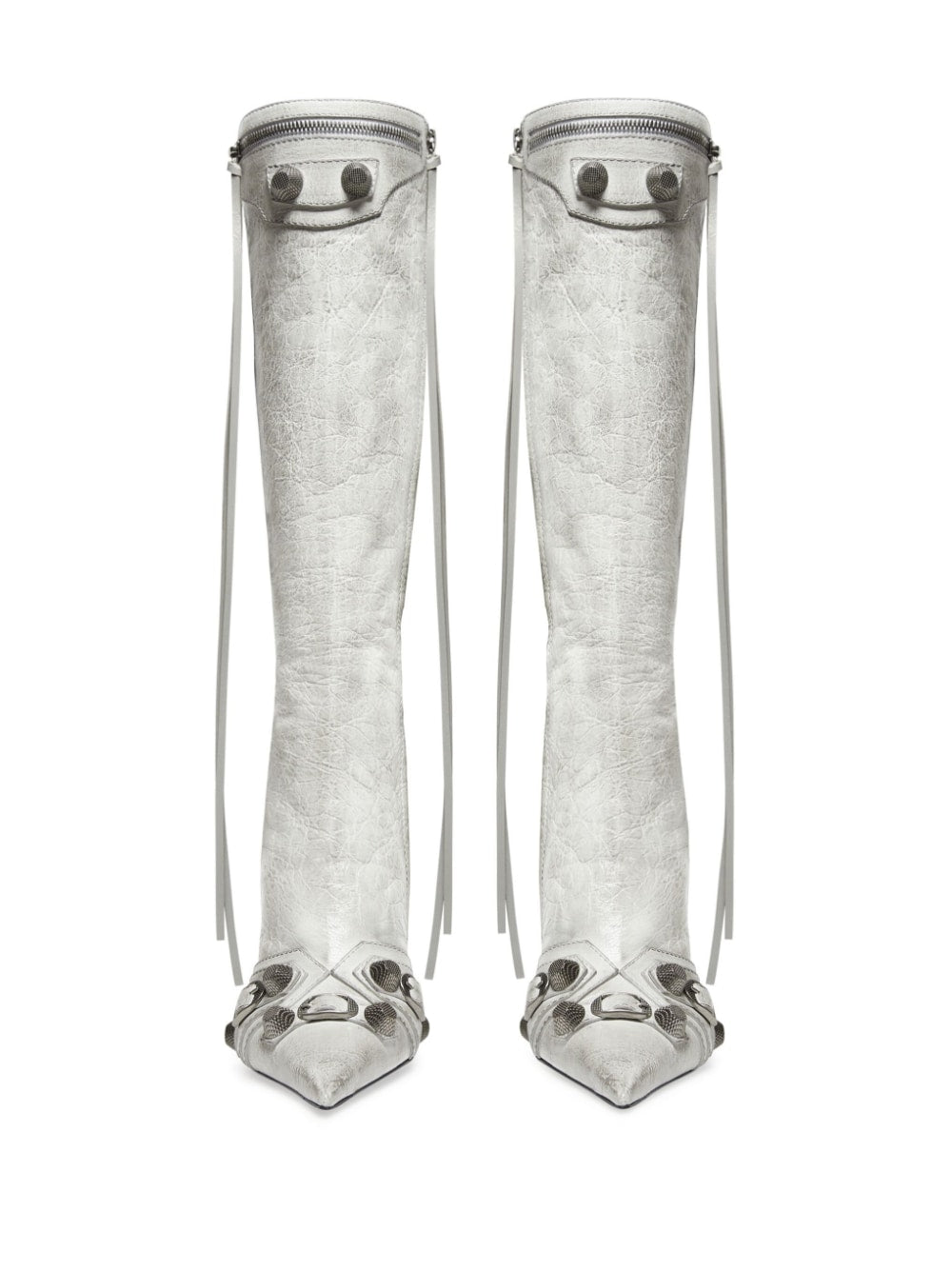 Balenciaga Leather Cagole Boots Glam Steals