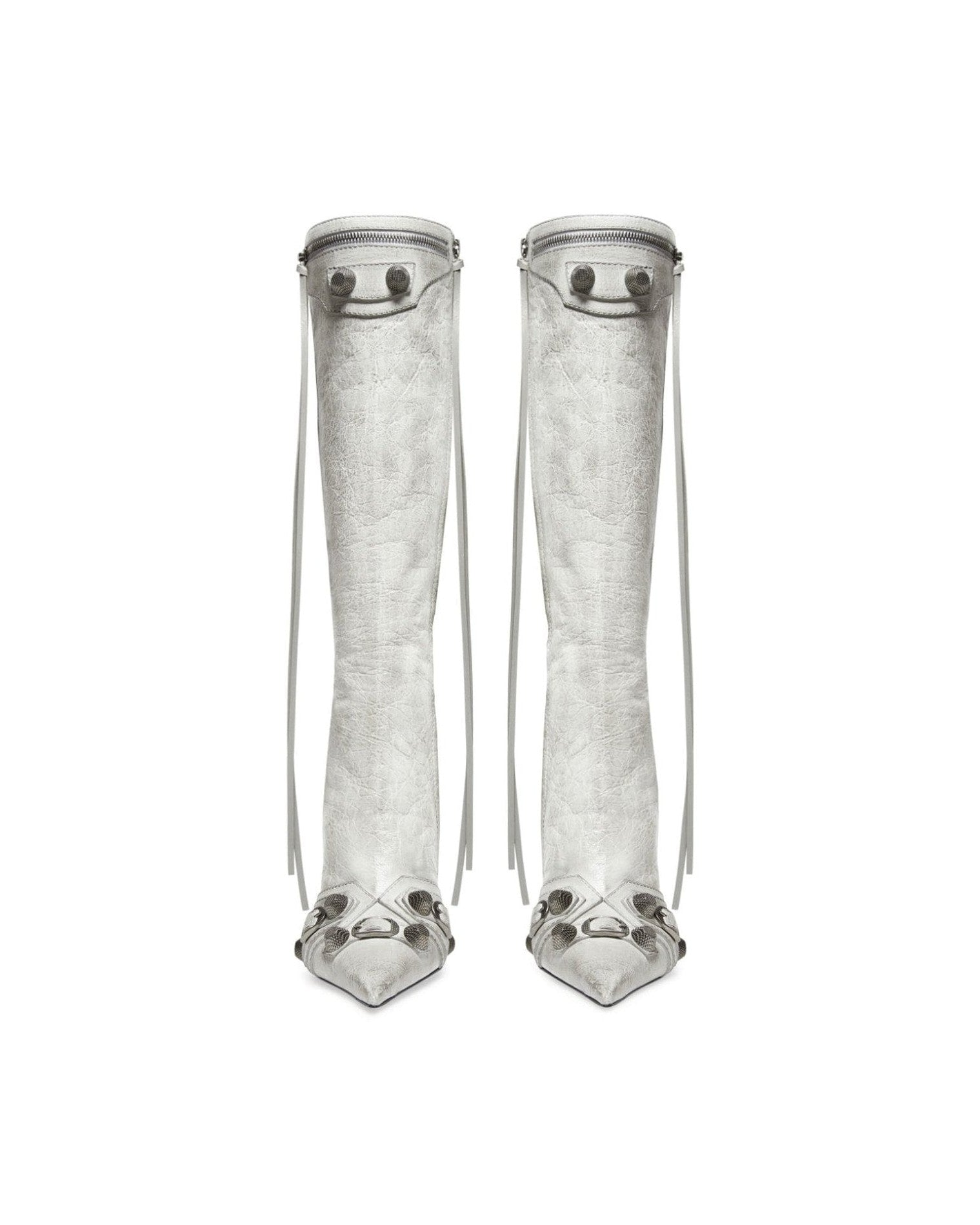 Balenciaga Leather Cagole Boots Glam Steals