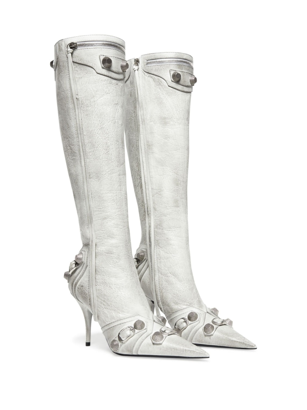 Balenciaga Leather Cagole Boots Glam Steals